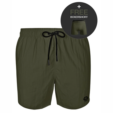 Badehose Muchachomalo Solid Kids Army Green