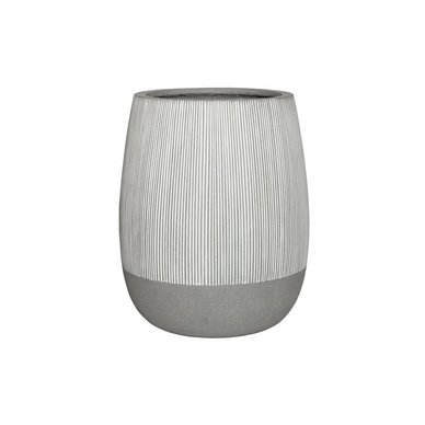 Bloempot Pottery Pots Ridged Perry L White stripe 54 x 66 cm