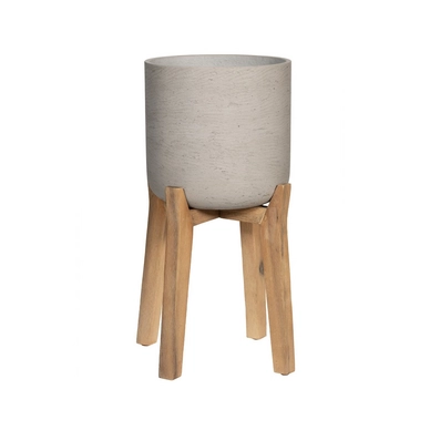 Bloempot Pottery Pots Rough Charlie XL Feet High Grey washed 40 x 67 cm