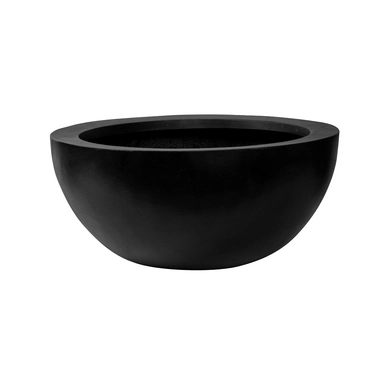 Flower Pot Pottery Pots Natural Vic Bowl L Black 60 x 28 cm
