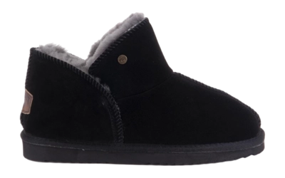 Pantoffel Warmbat Kids Willow Suede Black
