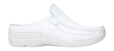Klomp Wolky Women Roll Slide Printed Leather White 22