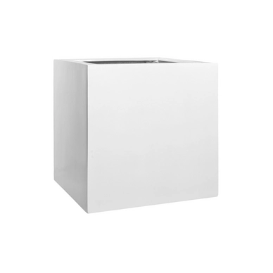 Bloempot Pottery Pots Essential Block XL Glossy White 60 x 60 x 60 cm