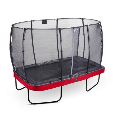Trampoline EXIT Toys Elegant Premium Rectangular 366 x 214 Red Safetynet Economy