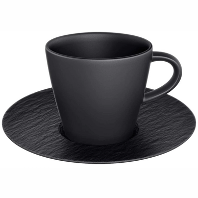 Espressokop Villeroy & Boch Manufacture Rock Met Schotel