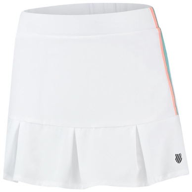 Jupe de Tennis K Swiss Women Hypercourt Pleated Skirt 3 White