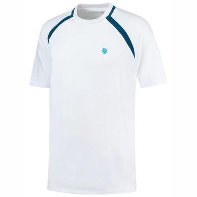 Tennisshirt K Swiss Men Hypercourt Mesh Crew 2 White