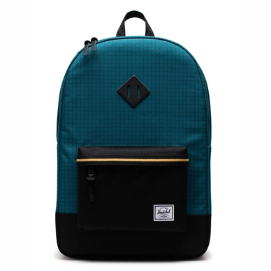 Rugzak Herschel Supply Co. Heritage Harbour Blue Grid Black Amber Yellow