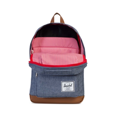 Rugzak Herschel Supply Co. Pop Quiz Dark Chambray Crosshatch Tan
