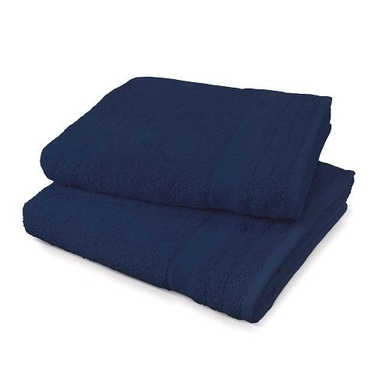 Gästehandtuch Tom Tailor Uni Walk-Frottier Navy Blau (30 x 50 cm)