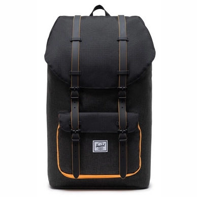 Rugzak Herschel Supply Co. Little America Black Crosshatch Black Blazing Orange