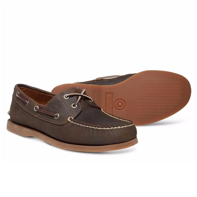 Timberland Mens Classic Boat 2 Eye Brown