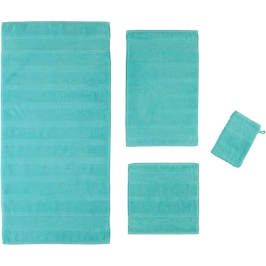 Gastendoek Cawö Noblesse2 Aquamarin (set van 6)