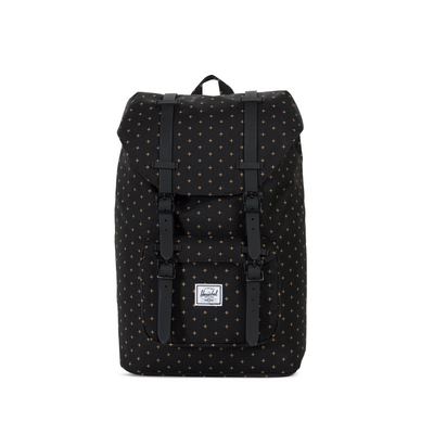 Rugzak Herschel Supply Co. Little America Mid-Volume Black Gridlock Gold