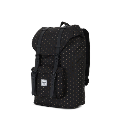 Rugzak Herschel Supply Co. Little America Mid-Volume Black Gridlock Gold