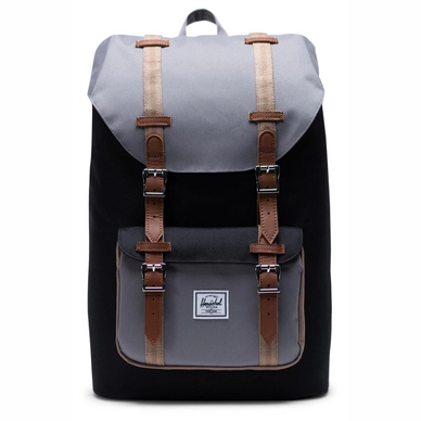 Rugzak Herschel Supply Co. Little America Mid-Volume Black Grey Pine Bark Tan