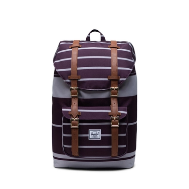 Rugzak Herschel Supply Co. Little America Mid-Volume Prep Stripe Blackberry Wine
