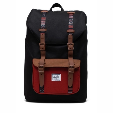 Rugzak Herschel Supply Co. Little America Mid-Volume Black Saddle Ketchup