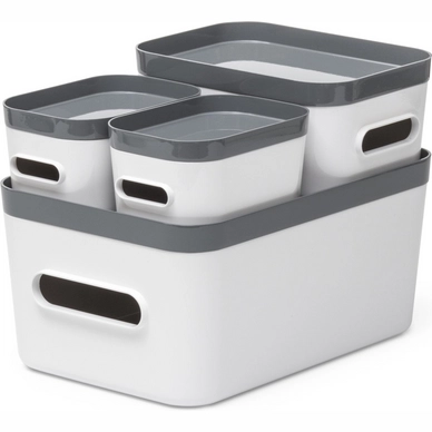 Opbergdoos Orthex Smartstore Compact Grey (4-delig)