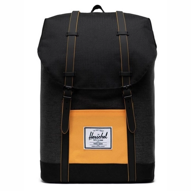Rugzak Herschel Supply Co. Retreat Black Crosshatch Black Blazing Orange