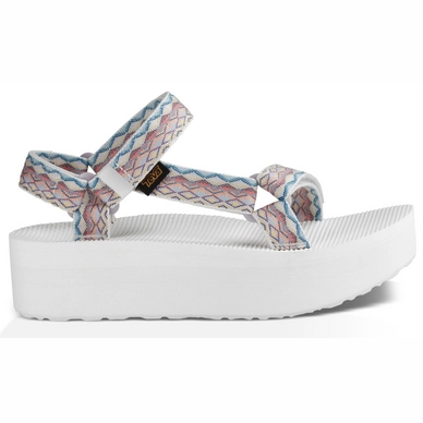 Teva Women Flatform Universal Miramar Fade White Blue