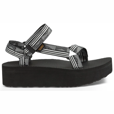 Teva Women Flatform Universal Campo Black White