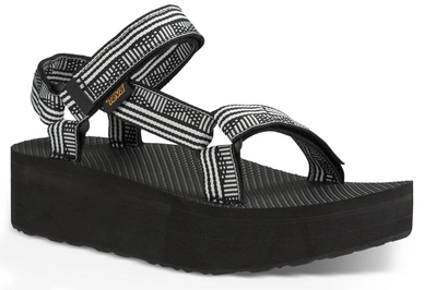 Teva Women Flatform Universal Campo Black White