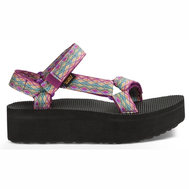 Teva Women Flatform Universal Miramar Fade Dark Purple Multi