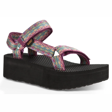 Teva Women Flatform Universal Miramar Fade Dark Purple Multi