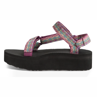 Teva Women Flatform Universal Miramar Fade Dark Purple Multi