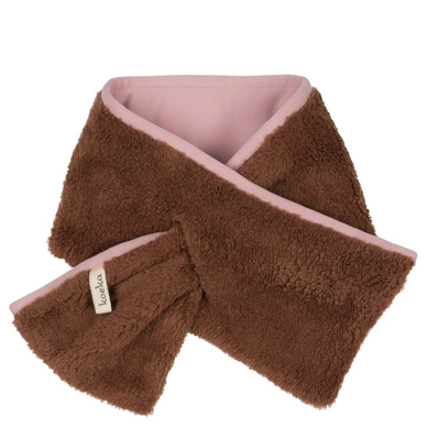Babysjaal Koeka Montana Braun Old Baby Pink