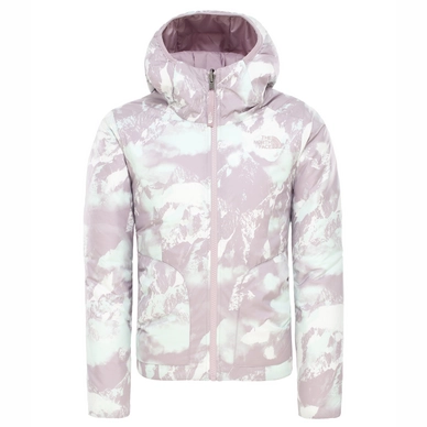 Jas The North Face Girls Reversible Perrito Jacket Ashen Prple Mtn Scape Print