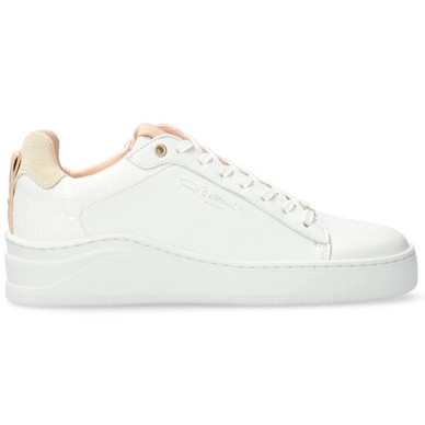 Sneaker Fred de la Bretoniere 101010370 Soft Nappa Leather with Suede Detail White Offwhite Damen