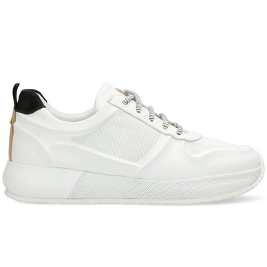 Sneaker Fred de la Bretoniere 101010393 Soft Nappa Leather with Suede White Black Damen