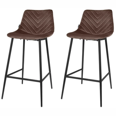 Barstoel Riverdale Lynn Taupe 96 cm (set van 2)