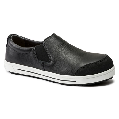 Instapper Birkenstock Unisex QS 400 Natural Leather Black Regular