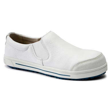 Instapper Birkenstock Unisex QS 400 Natural Leather White Regular