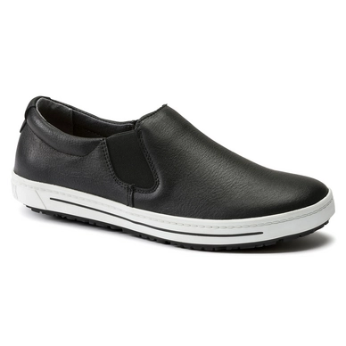 Instapper Birkenstock Unisex QO 400 Natural Leather Black Regular