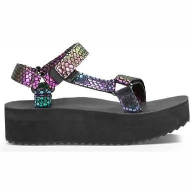 Teva Women Flatform Universal Iridescent Black