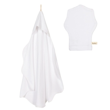 Omslagdoek Koeka Lyon Katoen White Met Washand