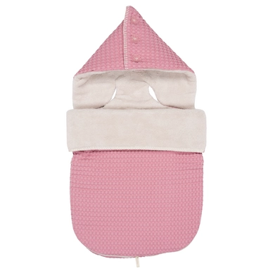 Voetenzak Koeka Oslo Teddystof Blush Pink Pebble (3 & 5-Puntsgordel)