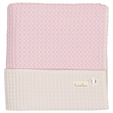 Babydeken Koeka Ledikant Dubbeldeken Amsterdam Old Baby Pink Pebble