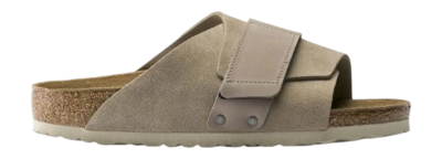 Slipper Birkenstock Kyoto Suede Tonal Taupe Narrow Unisex