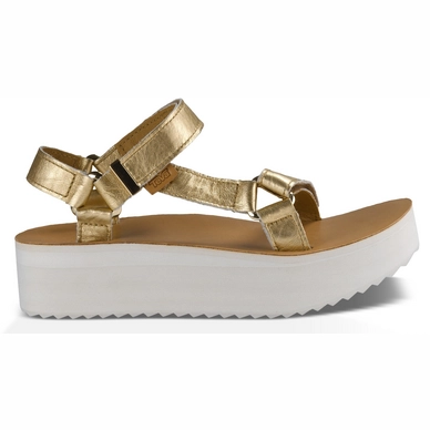 Teva flatform gold on sale