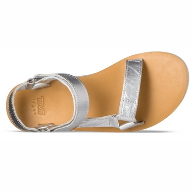 Teva Women Flatform Universal Mirrored Metallic Silver