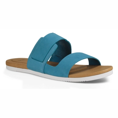 Teva Women Avalina Slide Nubuck Ceramic Blue