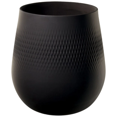 Vaas Villeroy & Boch Manufacture Collier Noir Carre Groot