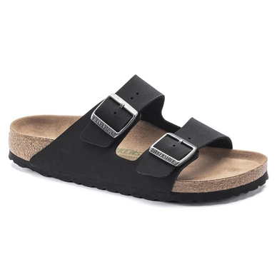Slipper Birkenstock Unisex Arizona Vegan Birko-Flor Nubuck Black Regular