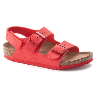 Sandaal Birkenstock Kids Milano Vegan Birko-Flor Nubuck Active Red Narrow