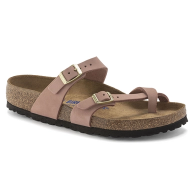 Hausschuhe Birkenstock Mayari SFB Nubuck Damen Old Rose Regular Fashionschuh